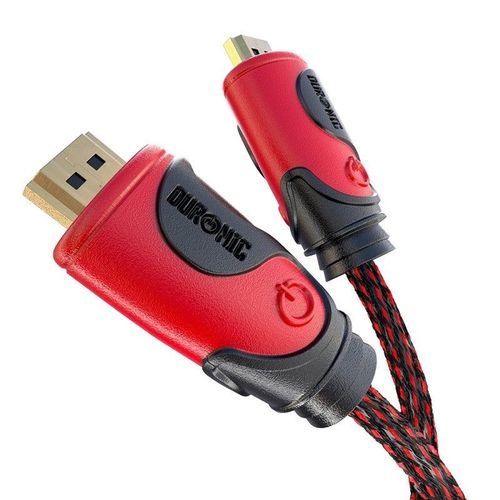 Duronic HDC03 / 3 m | Cble HDMI dernire gnration 2.0 | 3 mtres |Connecteurs en plaqu Or 24K | Permet la Transmission Rapide de Signal 3D 4K 2160p | Ethernet