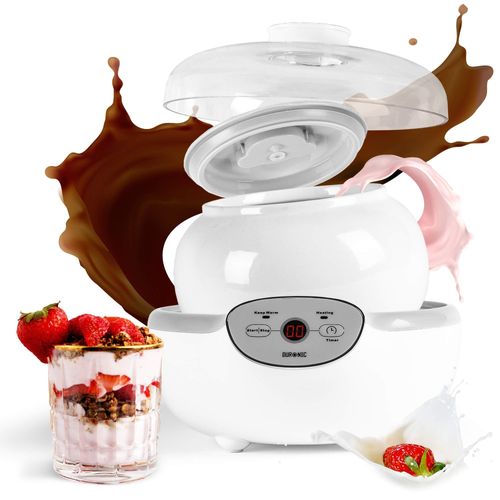 Duronic YM1 Yaourtire lectrique programmable 1 pot de 1500 ml | Machine  yaourt avec Thermostat et Pot de 1.5 L en Cramique | Prparer des yaourts et desserts faits-maison