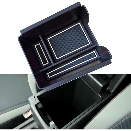 Duster 3 Console Centrale Compartiment De Rangement Pour Dacia Duster 3 2024-2025 2026 Accessoires Accoudoir Bote De Rangement (Sans Frein  Main, Blanc)[Voi6170988]