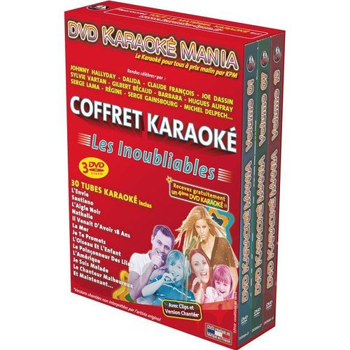 Dvd Karaok Mania - Coffret 3 Dvd : Les Inoubliables