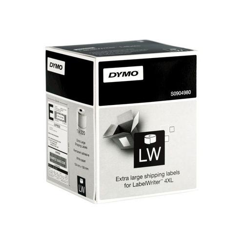 Dymo Labelwriter Extra Large Shipping Labels - tiquettes D'expdition - 104 X 159 Mm 220 tiquette(S) (1 Rouleau(X) X 220) - Pour Dymo Labelwriter