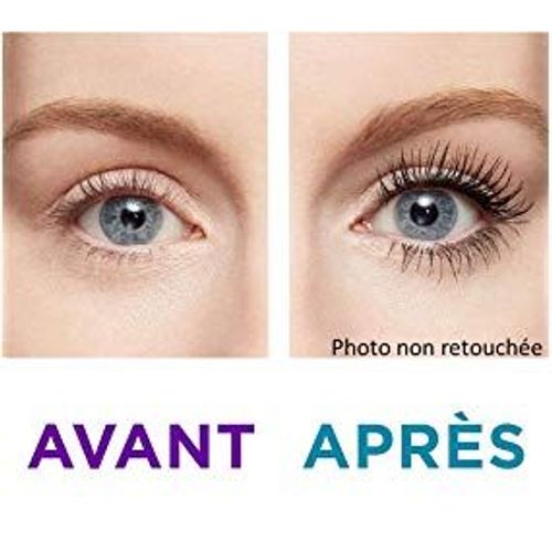E.L.F. Mascara 3-En-1 Very Black Allonge, Dfinit Et Donne Du Volume Aux Cils - Brosse Speciale Cils Courts Longue Tenue