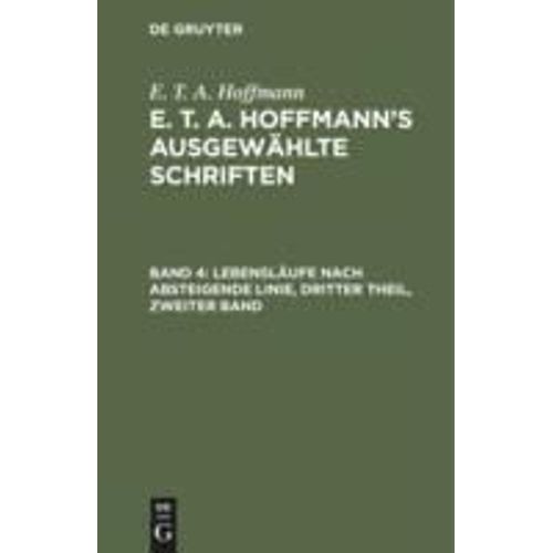 Lebenslufe Nach Absteigende Linie, Dritter Theil, Zweiter Band    Format Reli 