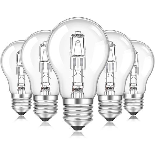 E27 A55 Dimmable Light Bulb,Ac220-240v Warm White 2700k,Clear Globe Bulb E27 A55 For Ceiling Light,Desk Lamp,Wall Lamp,Floor Lamp,Pack Of 5