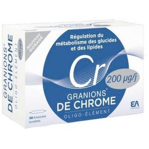 Ea Pharma Granions Chrome 200 ?g/Jour (30 Ampoules)