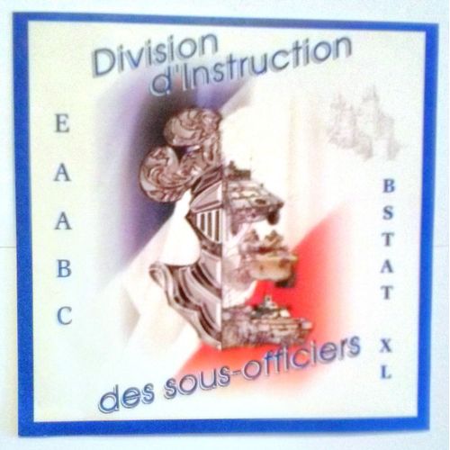 Eaabc cole D Application De L Arme Blinde Cavalerie 3 Di Division D 'instruction Sous-Officiers Autocollant De La Brigade Bstat Xl Leclerc
