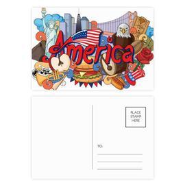 Eagle Liberte Burger Amerique Graffiti Carte Etablie pcs Carte Cote Postale Anniversaire Grace Rakuten