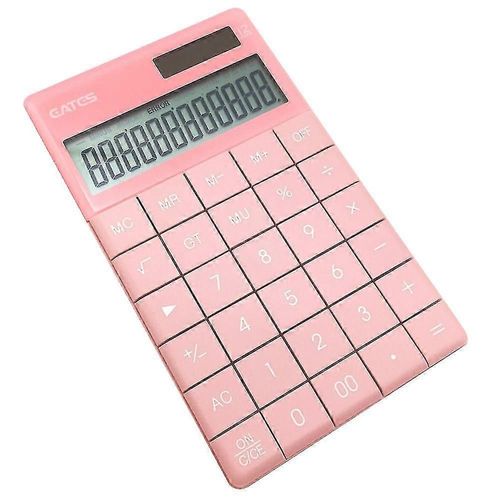 Eates Q5 Calculatrice De Bureau Portable Avec Affichage  12 Chiffres Et Double Alimentation Solaire Standard Func
