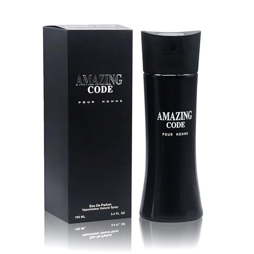 Eau De Toilette Pour Homme Amazing Code En Vaporisateur 3,4 Oz/100 Ml - Contient Un Mlange Rafrachissant De Citron, De Bergamote Et D'anis toil, Un Parfum Longue Dure De Jour Comme De Nuit P