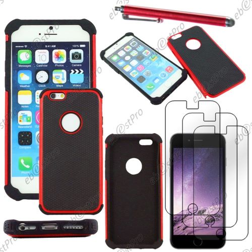 Ebeststar  Coque Duo Bi-Couches En Silicone Et Polycarbonate Etui Housse Pour Apple Iphone 6 cran 4,7