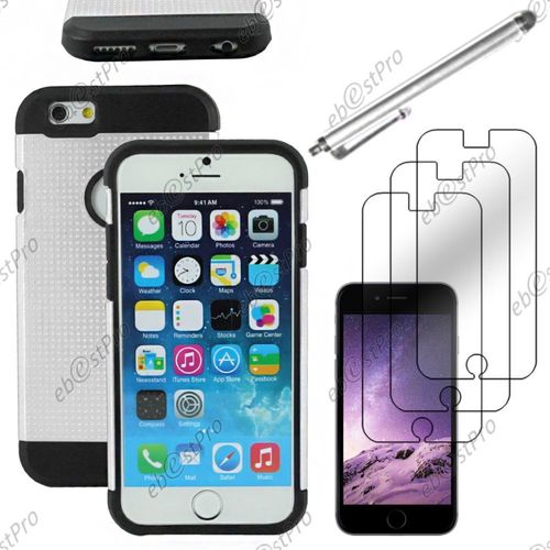 Ebeststar  Coque Duo Bi-Couches En Silicone Et Polycarbonate Mesh Etui Housse Pour Apple Iphone 6 cran 4,7