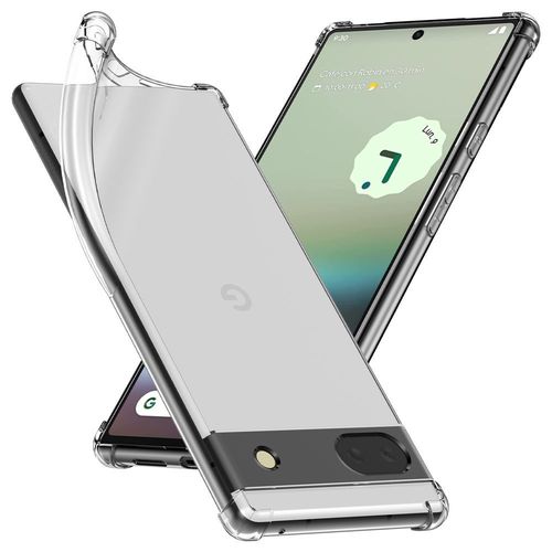 Ebeststar - Coque Google Pixel 6a Etui Silicone Slim Coins Rebords Renforcs, Antichoc, Transparent [Dimensions Precises Smartphone : 152.2 X 71.8 X 8.9 Mm, cran 6.1'']