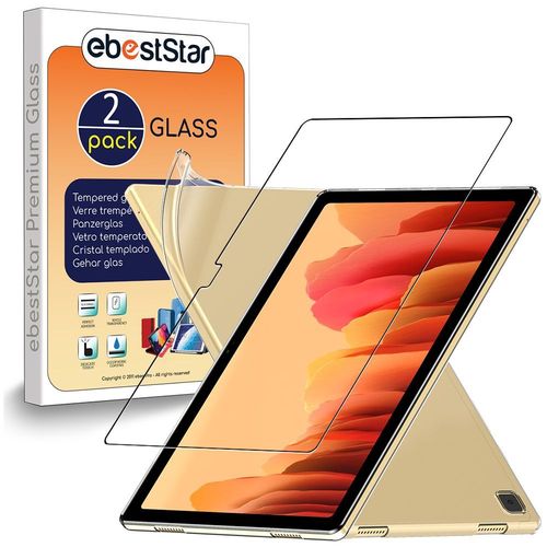 Ebeststar - Coque Housse + Film D'cran En Verre Tremp Samsung Galaxy Tab A7 10.4 T505 (2020) Etui Silicone Protection Gel Ultra Fine, Transparent [Dimensions Precises Tablette : 247.6 X 157.4 X 7 Mm, cran 10.4'']