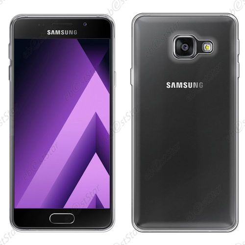 Ebeststar  Coque Protection Silicone 0,3mm + Vitre Anti Casse Film cran Verre Tremp Pour Samsung Galaxy A3 2017 A320f, Transparent [Dimensions Precises De Votre Appareil : 135,4 X 66,2 X 7,9 Mm, cran 4.7''] [Note Importante Lire Description]