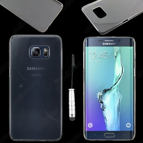Ebeststar  Coque Rigide Ultra Fine Etui Housse Crystale Polycarbonate Pour Samsung Galaxy S6 Edge + Sm-G928f Edge Plus, Couleur Transparent + Mini Stylet + 1 Film Protection D'cran + Lingette