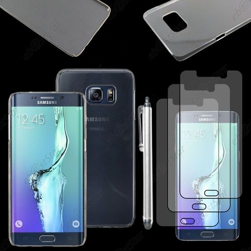 Ebeststar  Coque Rigide Ultra Fine Etui Housse Crystale Polycarbonate Pour Samsung Galaxy S6 Edge + Sm-G928f Edge Plus, Couleur Transparent + Stylet 3 Film Plastique