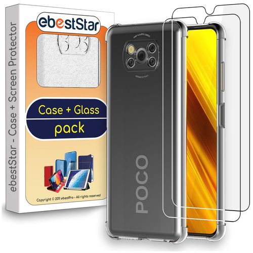 Ebeststar - Coque Xiaomi Poco X3 Nfc Etui Silicone Slim Coins Rebords Renforcs Invisible Antichoc, Transparent [Dimensions Precises Smartphone : 165.3 X 76.8 X 9.4 Mm, cran 6.7''] [Nb: Lire Description]