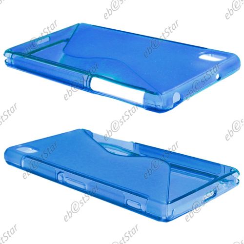 Ebeststar  Etui Housse Coque S-Line Silicone Protection En Gel Pour Sony Xperia Z2 D6502, D6503, D6543, Couleur Bleu [Dimensions Precises De Votre Appareil : 146,8 X 73,3 X 8,2 Mm, cran 5.2'']