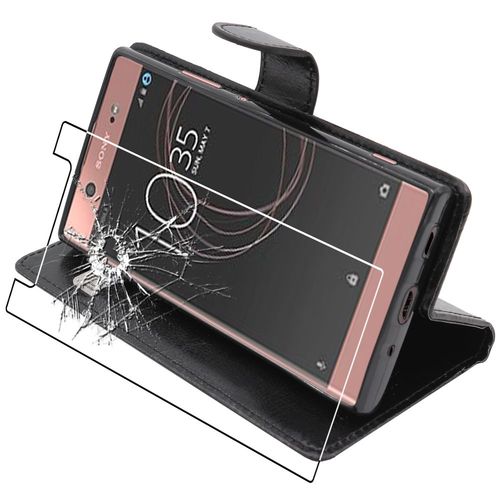 Ebeststar - Etui Sony Xperia Xa2 Ultra, Xa2 Ultra Dual (2018) Coque Portefeuille Pu Cuir, Noir [Dimensions Precises Smartphone : 163 X 80 X 9.5 Mm, cran 6''][Note Importante Lire Description]