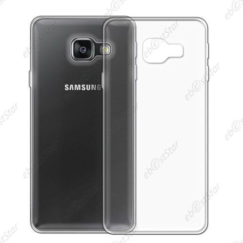 Ebeststar   Film Protection cran En Verre Tremp + Coque Silicone Gel Housse Etui Souple Pour Samsung Galaxy A3 2017 A320f, Transparent [Dimensions Precises De Votre Appareil : 135,4 X 66,2 X 7,9 Mm, cran 4.7''] [Note Importante Lire Description]