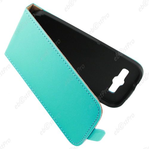 Ebeststar  Film Verre Tremp Pour Samsung Galaxy S3 I9300 I9305 Etui En Pu Cuir Clapet Ultra Fine Housse Coque, Couleur Bleu