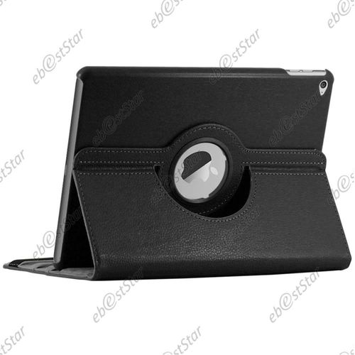 Ebeststar  Housse Coque Etui Pu Cuir Rotatif Avec Support  Rotation 360 + Film Protection D'cran Pour Apple Ipad Air 2, Ipad 6 (Wi-Fi, 3g), Couleur Noir