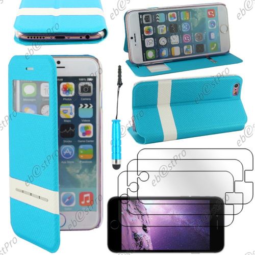 Ebeststar  Housse Coque Etui Smart View Cover Type S-View Portefeuille Livre Pour Apple Iphone 6 Plus cran 5,5