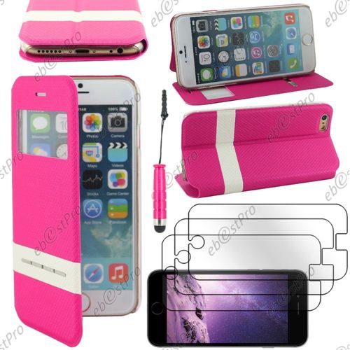 Ebeststar  Housse Coque Etui Smart View Cover Type S-View Portefeuille Livre Pour Apple Iphone 6 Plus cran 5,5