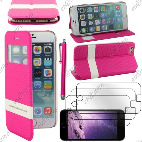Ebeststar  Housse Coque Etui Smart View Cover Type S-View Portefeuille Livre Pour Apple Iphone 6 Plus cran 5,5