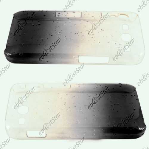 Ebeststar   Housse Etui Coque Rigide Ultra Fine Slim 0,5mm Motif Gouttelettes Pour Samsung Galaxy S3 I9300 I9305, Couleur Noir [Dimensions Precises De Votre Appareil : 136.6 X 70.8 X 8.6 Mm, cran 4.8'']