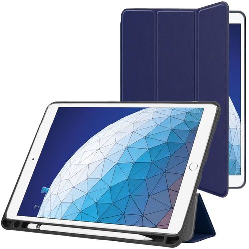 Ebeststar - Housse Ipad Air 3 2019 10.5 Etui Pu Slim Smartcase Support Haute Solidit, Bleu Fonc [Dimensions Precises Tablette : 250.6 X 174.1 X 6.1mm, cran 10.5'']