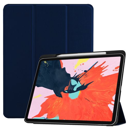 Ebeststar - Housse Ipad Pro 11 Etui Pu Slim Smartcase Support Haute Solidit, Bleu Fonc [Dimensions Precises Tablette : 247.6 X 178.5 X 5.9mm, cran 11'']