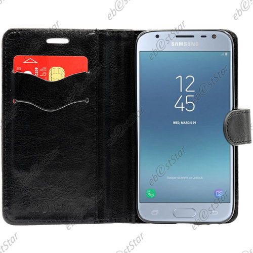 Ebeststar  Housse Portefeuille Coque Etui Protection Folio Pour Samsung Galaxy J3 2017 Sm-J330f [Dimensions Precises De Votre Appareil : 143.2 X 70.3 X 7.9 Mm, cran 5'']