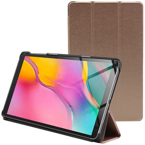 Ebeststar - Housse Samsung Galaxy Tab A 10.1 2019 T515 Etui Pu Slim Smartcase Support Haute Solidit, Or / Dor [Dimensions Precises Tablette : 245 X 149 X 7.5mm, cran 10.1'']