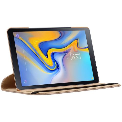 Ebeststar - Housse Samsung Galaxy Tab A 10.5 (2018) T590 T595 Coque Pu Cuir Rotatif 360, Or / Dor [Dimensions Precises Tablette : 260 X 161.1 X 8.0 Mm, cran 10.5'']
