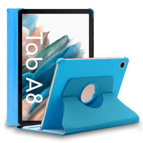 Ebeststar - Housse Samsung Galaxy Tab A8 10.5 (2021) Sm-X200 X205 Coque Etui Protection Pu Cuir, Bleu [Dimensions Precises Tablette : 246.8 X 161.9 X 6.9 Mm, cran 10.5'']
