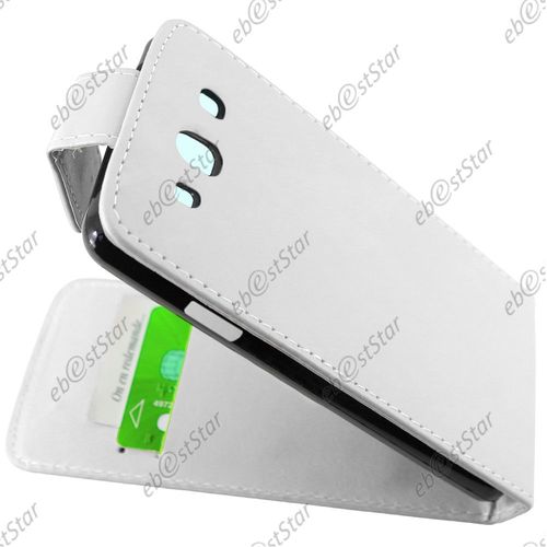 Ebeststar  Housse Simili Cuir  Clapet Coque Etui Pour Samsung Galaxy S3 I9300 I9305, Couleur Blanc [Dimensions Precises De Votre Appareil : 136.6 X 70.8 X 8.6 Mm, cran 4.8'']