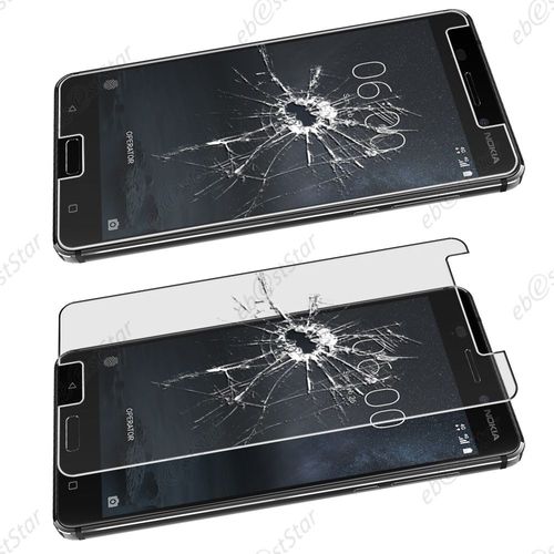 Ebeststar  Lot X10 Verre Tremp Vitre Anti Casse Protecteur cran Anti-Rayure Anti Choc Pour Nokia Nokia 6 [Dimensions Precises De Votre Appareil : 154 X 75.8 X 7.9 Mm, cran 5.5''] [Note Importante Lire Description]