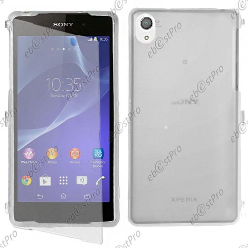 Ebeststar  Lot X3 Coque Portefeuille  Rabat Housse Etui Livre Silicone Gel Pour Sony Xperia Z2 D6502, D6503, D6543 + Verre, Couleur Transparent, Noir, Bleu [Dimensions Precises De Votre Appareil : 146.8 X 73.3 X 8.2 Mm, cran 5.2'']