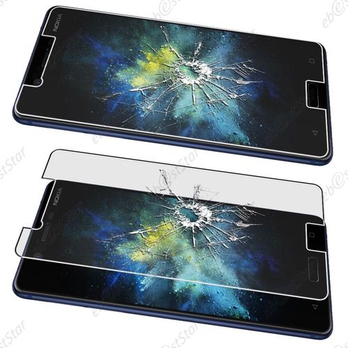 Ebeststar  Lot X5 Verre Tremp Vitre Anti Casse Protecteur cran Anti-Rayure Anti Choc Pour Nokia Nokia 5 [Dimensions Precises De Votre Appareil : 149.7 X 72.5 X 8 Mm, cran 5.2''] [Note Importante Lire Description]
