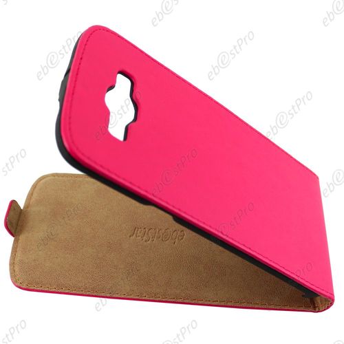 Ebeststar  Pour Samsung Galaxy A8 Sm-A800f Etui En Pu Cuir Clapet Ultra Fine Housse Coque, Couleur Rose + Film Protection D'cran