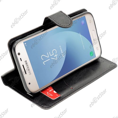 Ebeststar  Pour Samsung Galaxy J3 2017 Sm-J330f - Housse Coque Etui Portefeuille Support Folio Simi Cuir [Dimensions Precises De Votre Appareil : 143.2 X 70.3 X 7.9 Mm, cran 5'']
