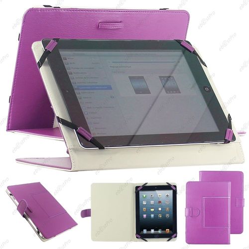 Ebeststar  Pour  Tablette 10 Pouces - Housse Etui Simi Cuir Universel Bquille Car Pour Tablettes 10