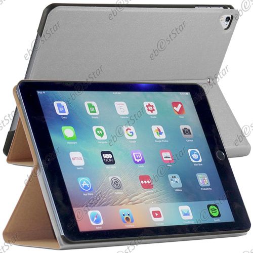 Ebeststar  Verre Tremp + Smartcase Etui Aimante Housse Smart Cover Avec Coque Arrire Pour Apple Ipad 9.7 (2017), Ipad Pro 9.7 (2016), Ipad Air 2 (2014), Ipad Air 1 (2013) [Dimensions De Votre Appareil : 240 X 169.5 X 7.5/6.1 Mm, cran 9,7'']