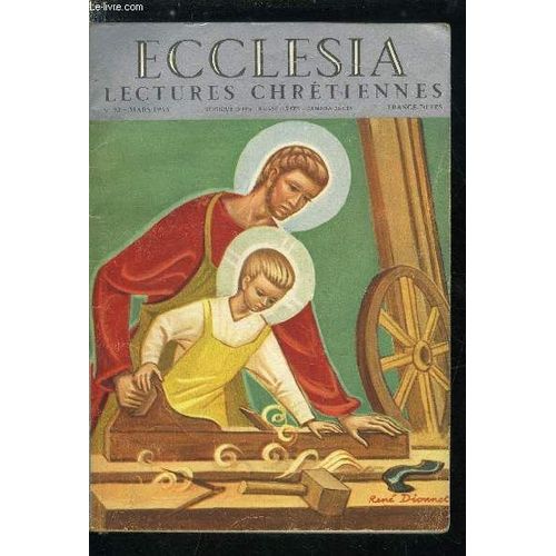 Ecclesia, lectures chrétiennes n° 72 Saint Joseph au Canada par son