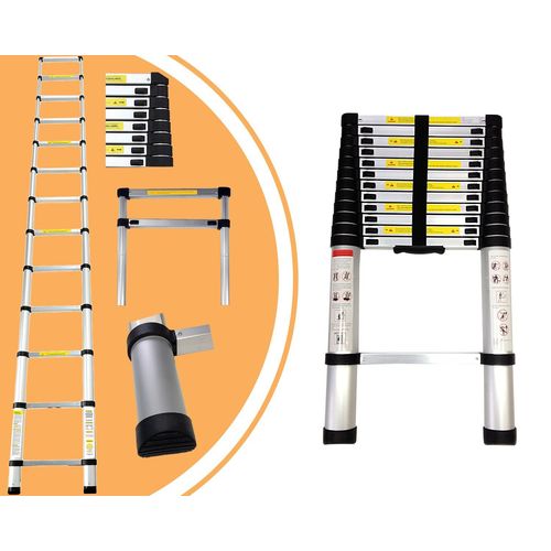 Echelle Telescopique, chelle Pliable, 3,8 Mtre(S), En 131, Charge Maximale: 150 Kg