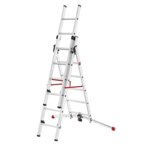 Echelle Transformable 2 X 6+1 X 5 chelons 4,70m Profistep Combi Hailo
