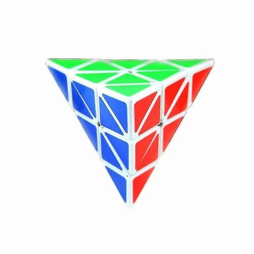 Eco-Friendly White Plastics Speed Pyraminx Magic Cube Triangulaire Magic Cube