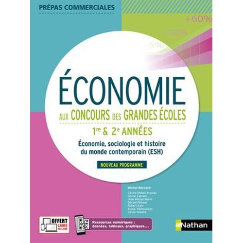 conomie Aux Concours Des Grandes coles - 1re Et 2me Annes - Epub  