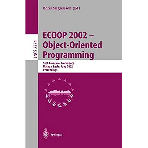 Ecoop 2002 - Object-Oriented Programming   de Boris Magnusson  Format Broch 